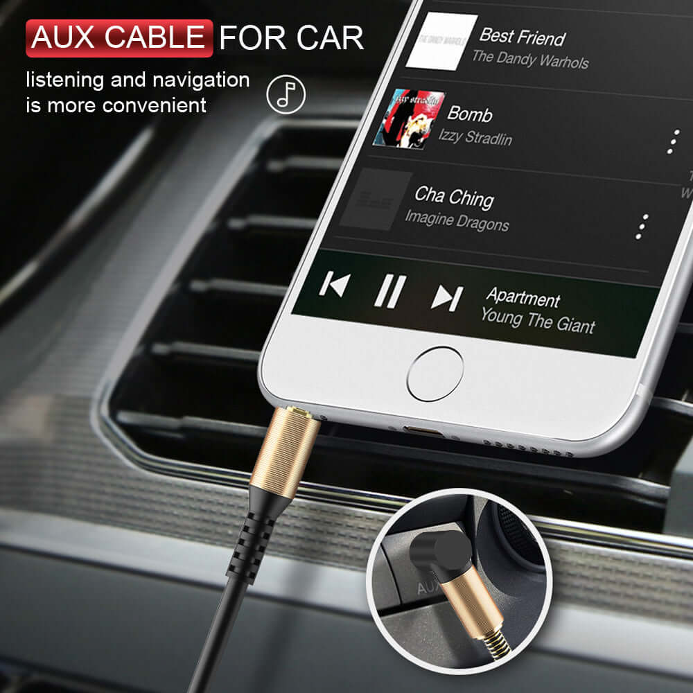 3.5mm AUX Male to Male Stereo Audio Cable - Eastlakes Electronics